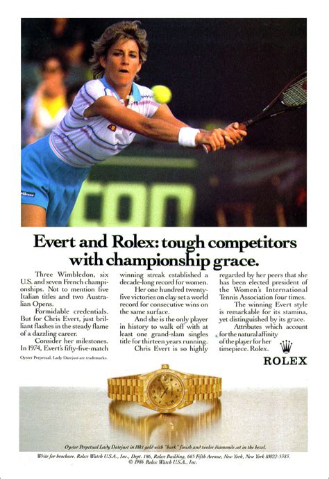 chris evert rolex|Rolex tennis player.